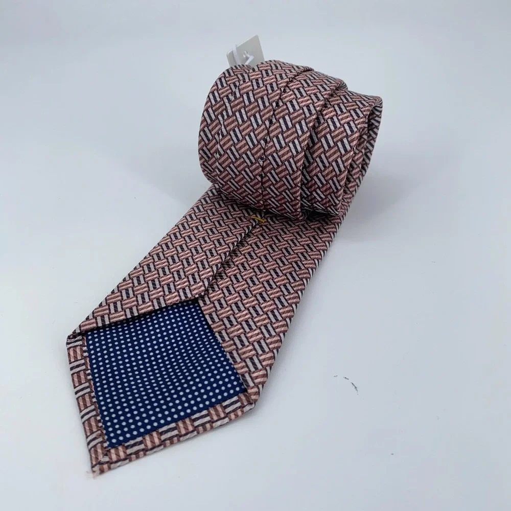 Eton Tie Mens‎ One Size Colorful Patterned Silk Classic Necktie Italy Made NWT
